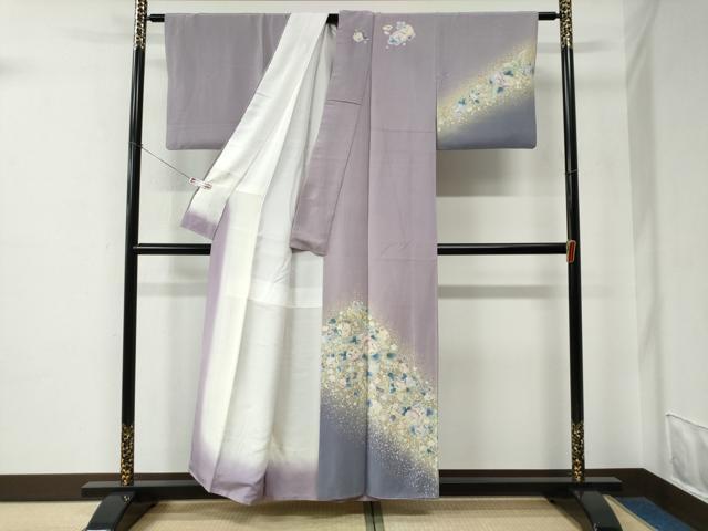 平和屋着物●訪問着　辻が花　絞り　暈し染め　正絹　逸品　CABE2397yc_1
