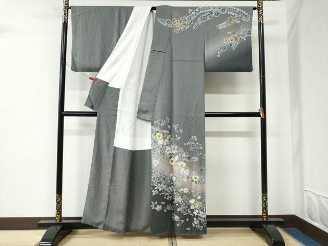 平和屋着物●訪問着　辻が花　暈し染め　金彩　正絹　逸品　CABE2399yc_1