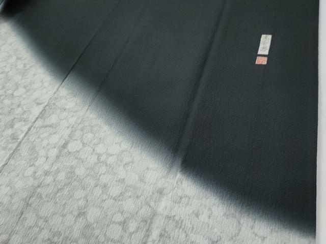平和屋着物●訪問着　作家物　吉祥文　暈し染め　黒地　正絹　逸品　CABE2434yc_4