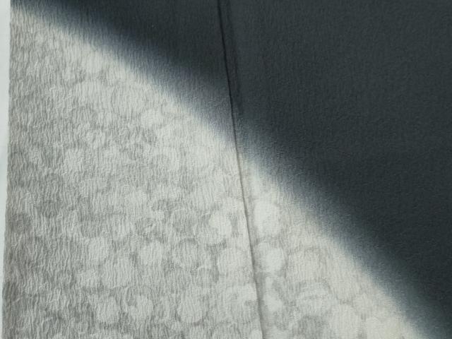 平和屋着物●訪問着　作家物　吉祥文　暈し染め　黒地　正絹　逸品　CABE2434yc_2