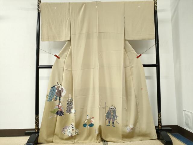 平和屋着物●京友禅工芸作家　小宮山彌一　色留袖　七福神　暈し染め　正絹　逸品　CABE2454yc