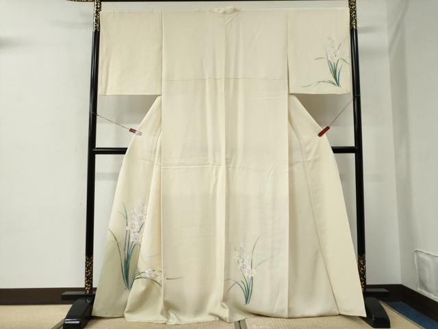 平和屋着物●訪問着　友禅　草花文　正絹　逸品　CABE2480yc