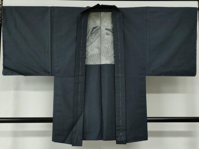 平和屋着物●男性　本場大島紬　アンサンブル　80亀甲　総詰め　正絹　逸品　未使用　CABE2566yc_5