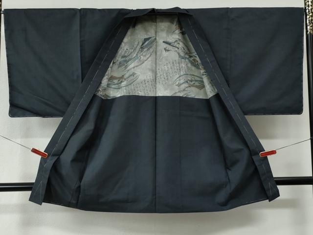 平和屋着物●男性　本場大島紬　アンサンブル　80亀甲　総詰め　正絹　逸品　未使用　CABE2566yc_7