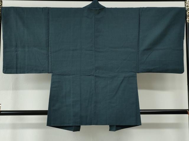 平和屋着物●男性　紬　アンサンブル　100亀甲　総詰め　正絹　逸品　CABE2568yc_6