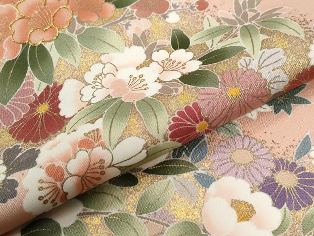 平和屋着物●訪問着　作家物　駒刺繍　草花文　金彩　正絹　逸品　CABE2611yc_5