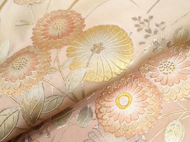 平和屋着物●金彩友禅　卓越技能者・名工・和田光正　訪問着　菊　暈し染め　金銀彩　正絹　逸品　CABE2739yc_5