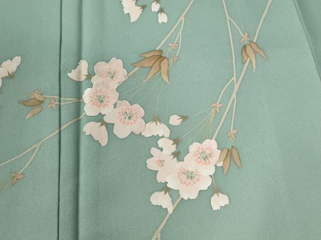 平和屋着物●訪問着　刺繍　遠山枝桜文　暈し染め　正絹　逸品　CABE2803yc_2