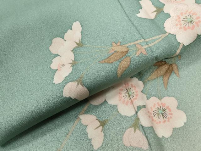 平和屋着物●訪問着　刺繍　遠山枝桜文　暈し染め　正絹　逸品　CABE2803yc_5