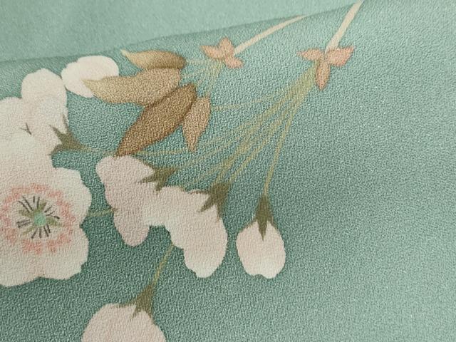 平和屋着物●訪問着　刺繍　遠山枝桜文　暈し染め　正絹　逸品　CABE2803yc_6