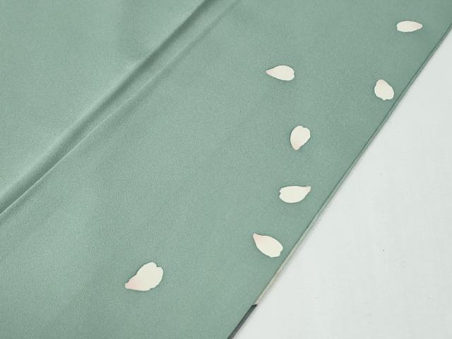 平和屋着物●訪問着　刺繍　遠山枝桜文　暈し染め　正絹　逸品　CABE2803yc_8