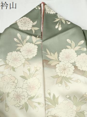 平和屋着物●豪華振袖　駒刺繍　流水牡丹花文　暈し染め　金彩　正絹　逸品　CABE2872yc_9