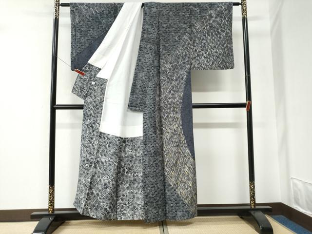 平和屋着物●染織界の匠　村松祥三　訪問着　吉祥文　金銀彩　正絹　逸品　CABE2923yc_1