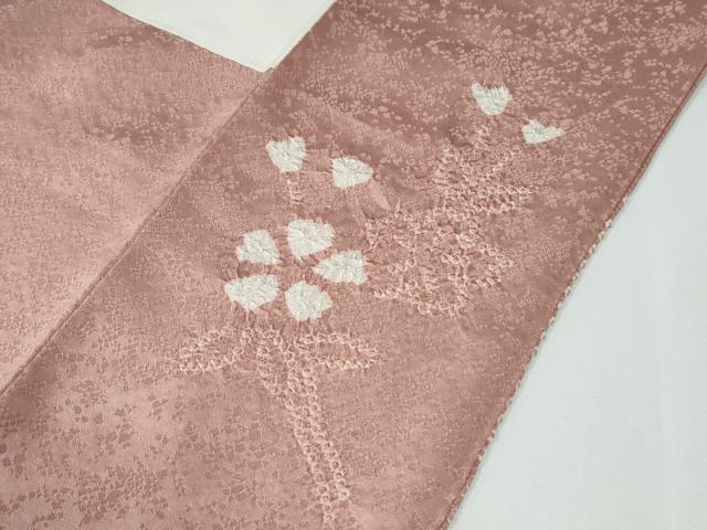 平和屋着物●訪問着　絞り　舞桜文　金彩　正絹　逸品　CABE2990yc_8