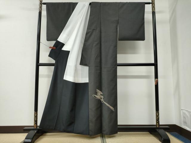 平和屋着物●洛楽人工房　本場大島紬　色留訪問着　吉祥文　丸恵謹製　証紙付き　正絹　逸品　CABE2997yc_1