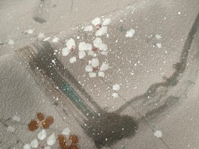 平和屋着物●訪問着　枝花文　正絹　逸品　CABE3005yc_6