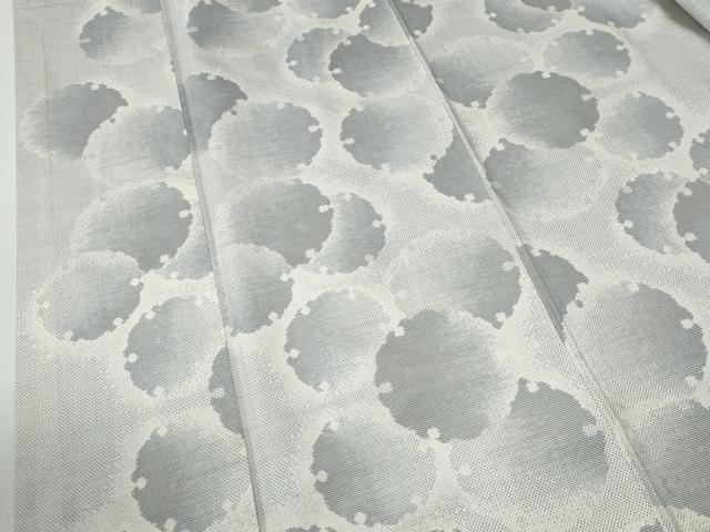 平和屋着物●本場大島紬　白大島　9マルキ　雪輪文　正絹　逸品　CABE3022yc_3