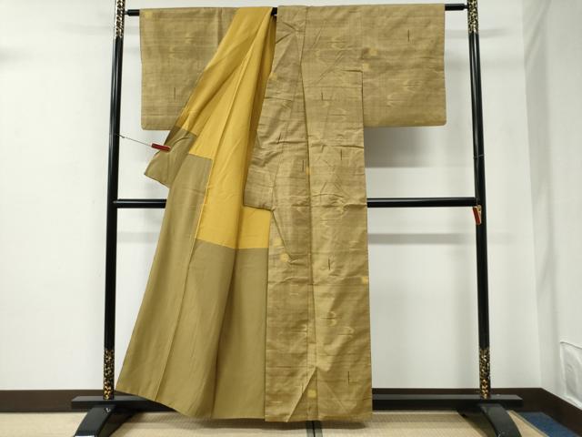 平和屋着物●国指定重要無形文化財　本場久米島紬　手織　廣田紬謹製　証紙付き　正絹　逸品　CABE3032yc_2