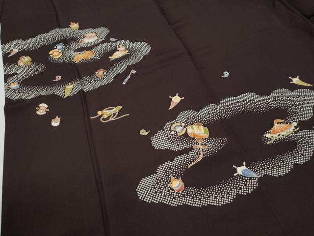 平和屋着物●訪問着　駒刺繍　雲取り宝尽くし　金彩　高島屋扱い　正絹　逸品　CABE3107yc_3
