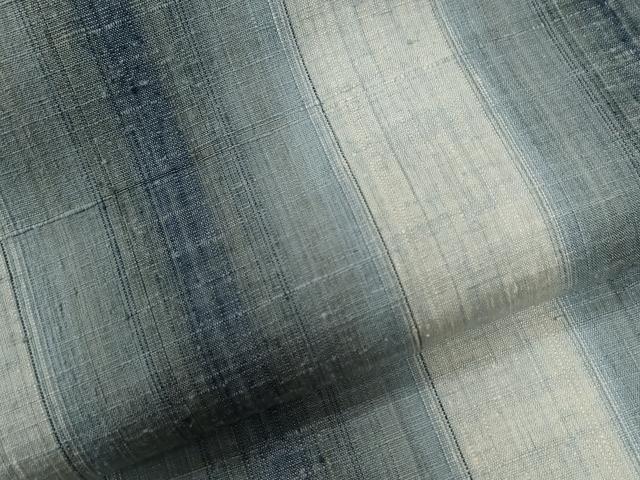 平和屋着物●上質な紬　縞　正絹　逸品　CABE3136yc_4