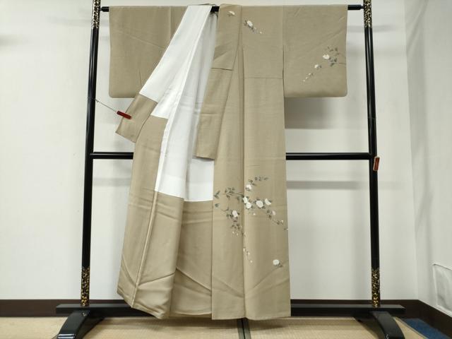 平和屋着物●訪問着　友禅　枝花文　正絹　逸品　CABE3179yc_1