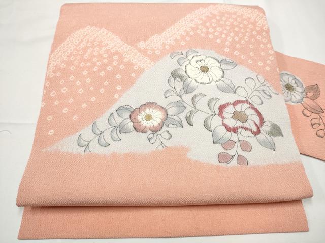 平和屋着物○九寸名古屋帯 絞り 辻が花 鬼しぼ縮緬 正絹 逸品 