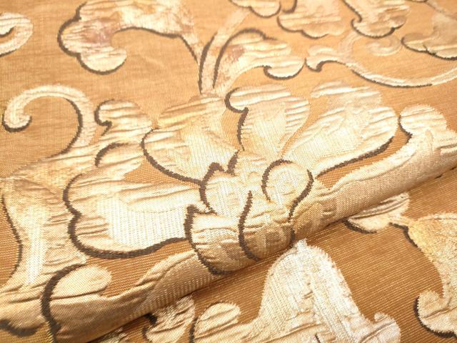 平和屋着物●西陣　川島織物　六通柄　本袋帯　ふくれ織　花唐草文　金糸　正絹　逸品　CABE4558hy_3
