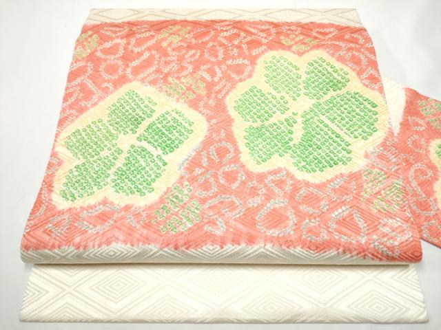 平和屋着物●九寸名古屋帯　絞り　舞花文　正絹　逸品　CABE4652hy 20,020円