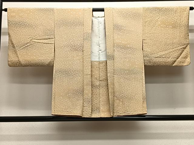 平和屋本店●極上　本場筑前博多織　八寸名古屋帯　本藍染め　舞桜　筑前織物　博多金ラベル　証紙付き　逸品　DZAB5715kh6 平和屋着物□極上 本場筑前博多織 八寸名古屋帯 花唐草間道 逸品