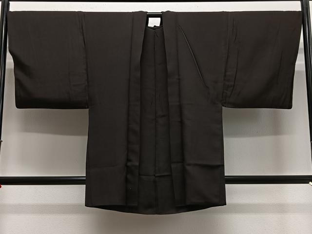 平和屋着物＃男性　羽織　赤墨色　正絹　逸品　CABE4939ua 18,460円