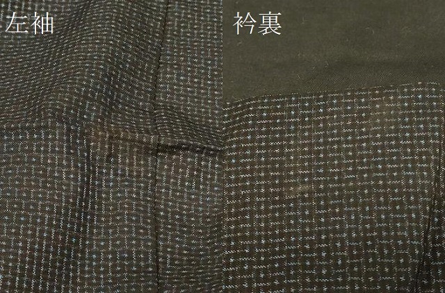 平和屋着物＃男性　本場大島紬　長羽織　80亀甲　総詰め　正絹　逸品　CABE5468in_4