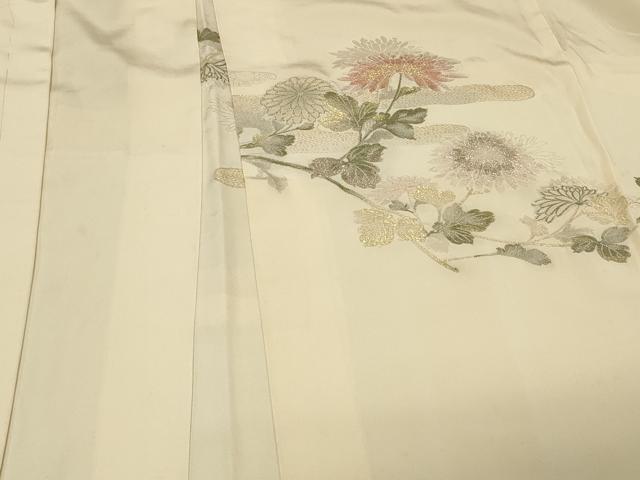 平和屋着物＃羽織 寿光織 エ霞枝花文 金銀糸 正絹 逸品 CABE5536inの
