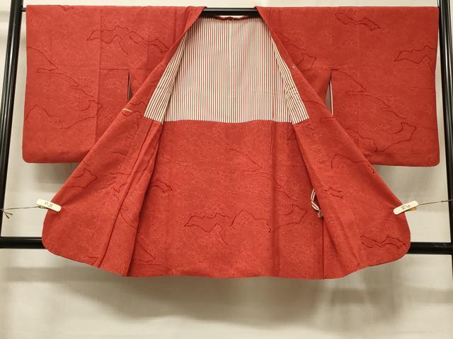 平和屋着物＃道行コート 輪奈ビロード 道長文 正絹 逸品 CABE5585in