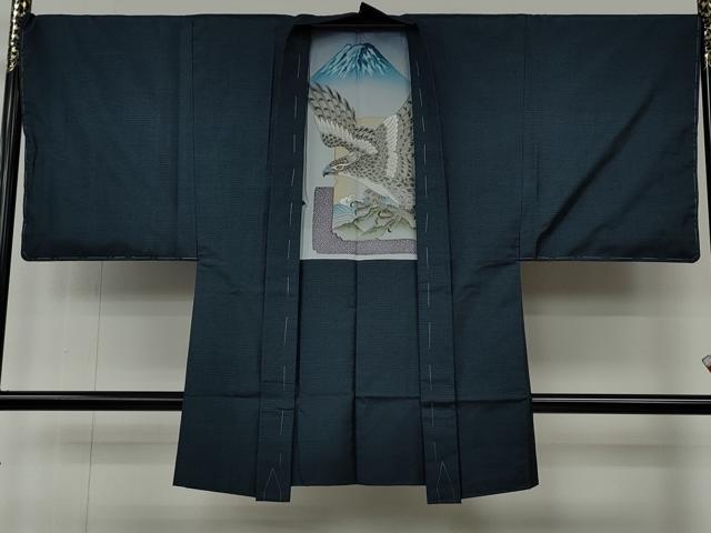 平和屋着物○男性 本場大島紬 アンサンブル 100亀甲 総詰め 正絹 逸品