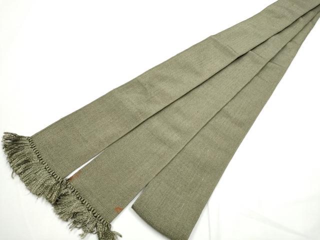 平和屋着物○男性 角帯 紬地 色無地 岩井茶色 正絹 逸品 CABE8577hy