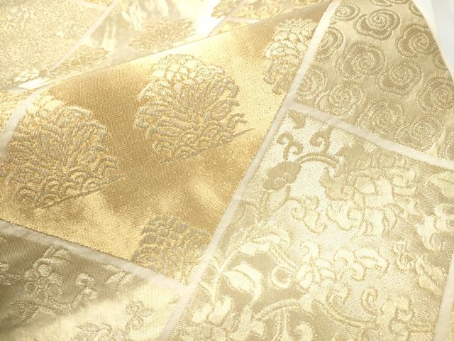 平和屋着物●西陣　川島織物　六通柄　本袋帯　桧垣花唐草文　金糸　正絹　逸品　CABE8770hy_2