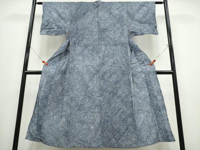 平和屋着物∴夏物　男性　浴衣　有松鳴海絞り　三浦絞り　綿　逸品　CABE8953ng_1