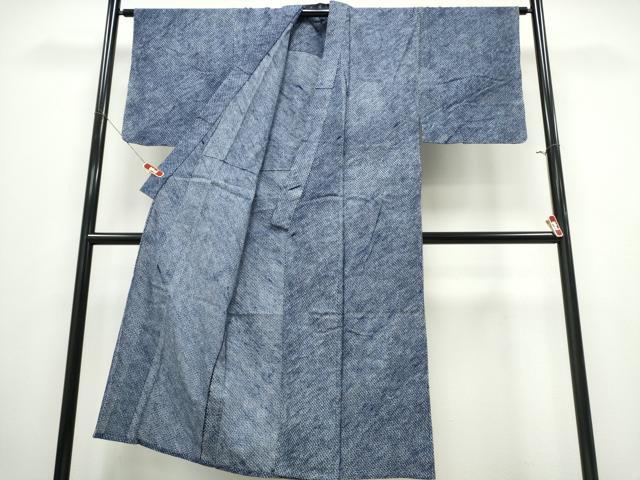 平和屋着物∴夏物　男性　浴衣　有松鳴海絞り　三浦絞り　斜線文　綿　逸品　CABE8968ng_2