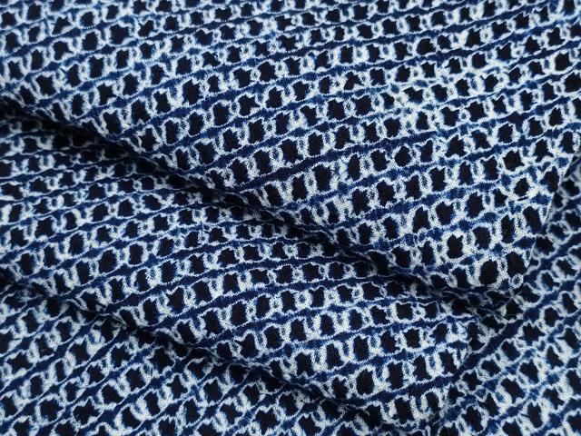 平和屋着物∴夏物　男性　浴衣　有松鳴海絞り　三浦絞り　斜線文　綿　逸品　CABE8968ng