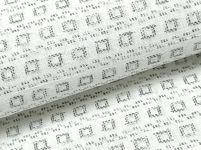 平和屋着物∴夏物　男性　浴衣　幾何学文様　綿麻　逸品　CABE8970ng_4