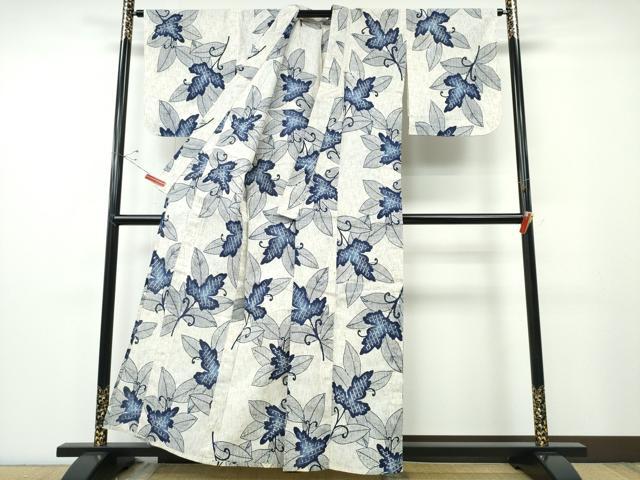 平和屋着物∴夏物　浴衣　唐草文　綿　逸品　CABE9012ng_2