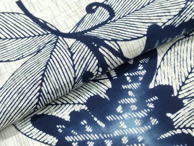 平和屋着物∴夏物　浴衣　唐草文　綿　逸品　CABE9012ng_4