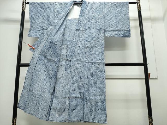 平和屋着物∴夏物　男性　浴衣　有松鳴海絞り　三浦絞り　綿　逸品　CABE9038ng_2
