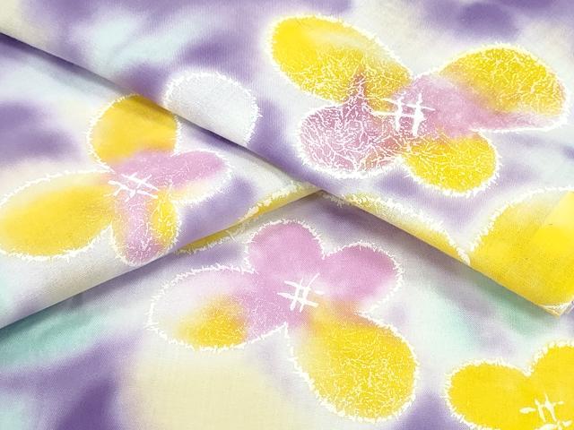 平和屋着物∴夏物　ファッションブランド　hiromichi nakano　ヒロミチナカノ　浴衣　舞蝶文　綿　逸品　CABE9102ng