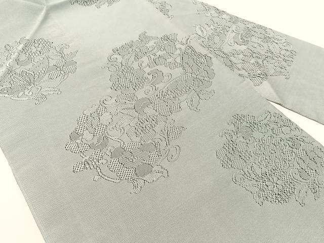 平和屋着物●八寸名古屋帯　綴れ　花蝶唐草丸文　正絹　逸品　CABF0797vp_1