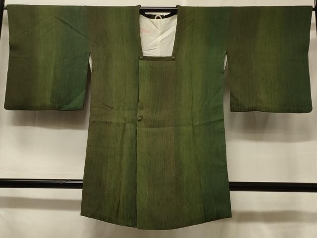 平和屋着物＃道行コート　ふくれ織　変わり間道　ロング丈　正絹　逸品　CABF1345in 14,560円