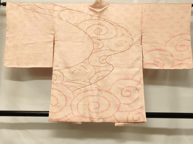 平和屋着物＃羽織　駒刺繍　総絞り　流水文　正絹　逸品　未使用　CABF1538in