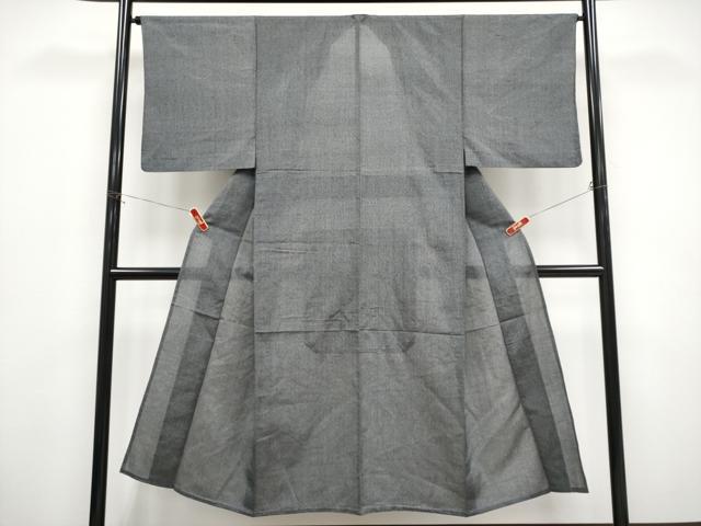 平和屋着物＊夏物　男性　紗紬　霞文　正絹　逸品　CABF2478tx_1