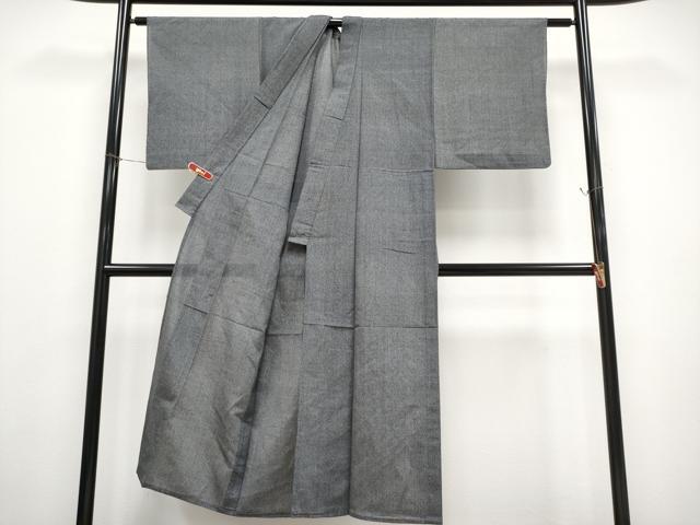平和屋着物＊夏物　男性　紗紬　霞文　正絹　逸品　CABF2478tx_2