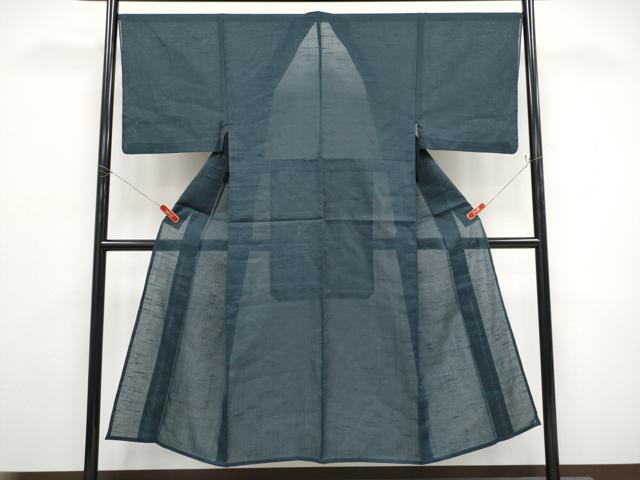 平和屋着物＊夏物　男性　紗紬　褐返色地　正絹　逸品　CABF2480tx_1